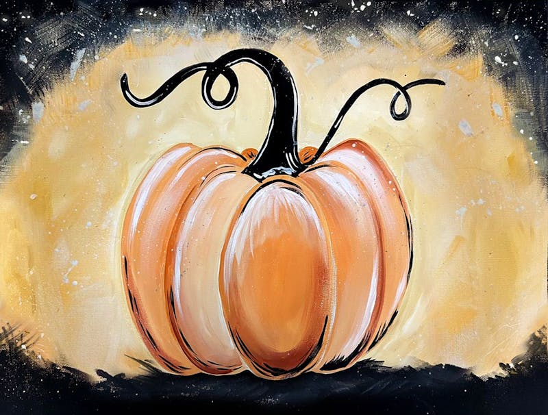 Paint Your Own Magical Pumpkin Paint Canvas - Class (Adult 13+)