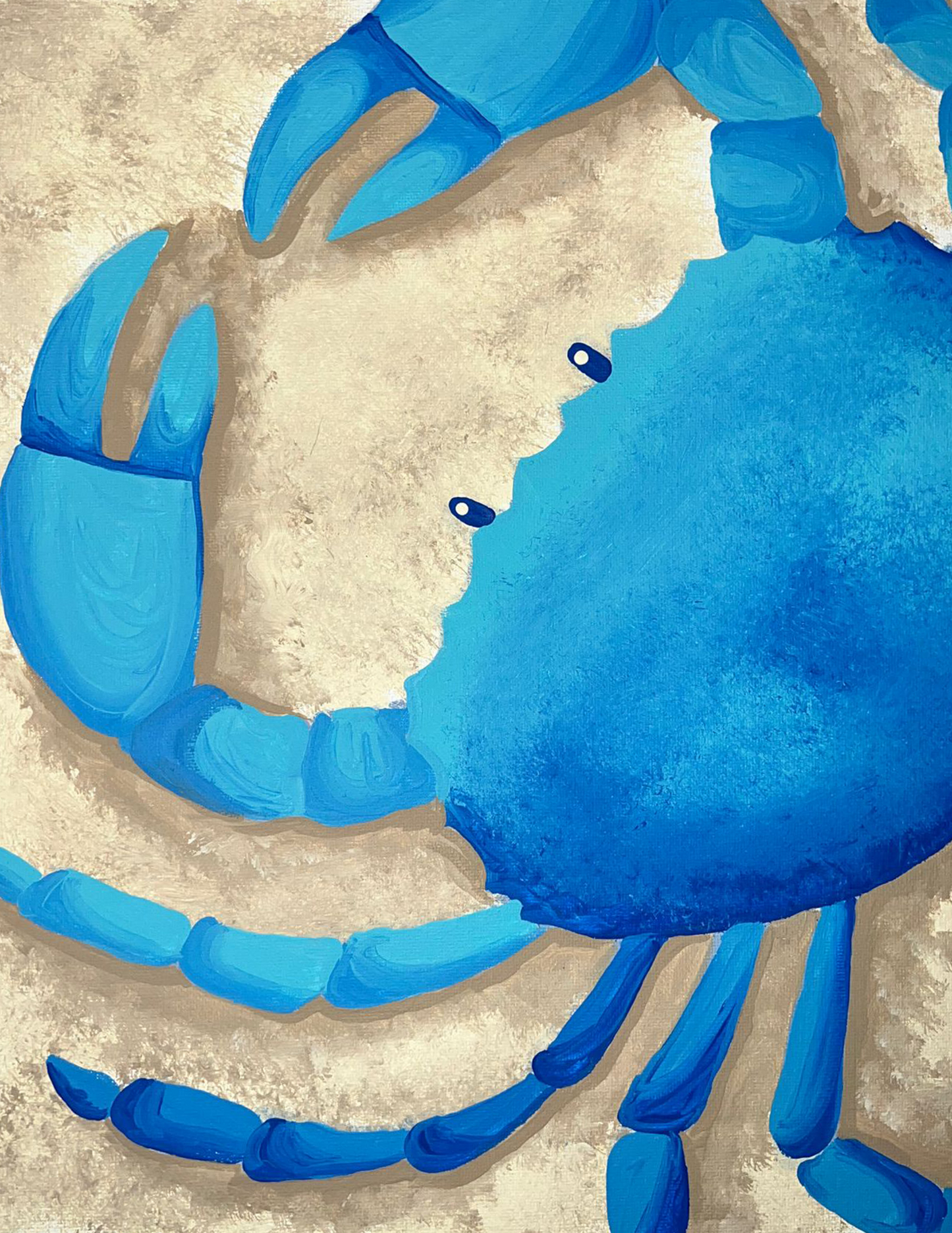 Paint Your Own Blue Crab Canvas - Class (Adult SENIORS)