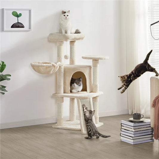 Multilevel Cat Tree Tower with Condo and Perches